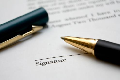 signature contrat